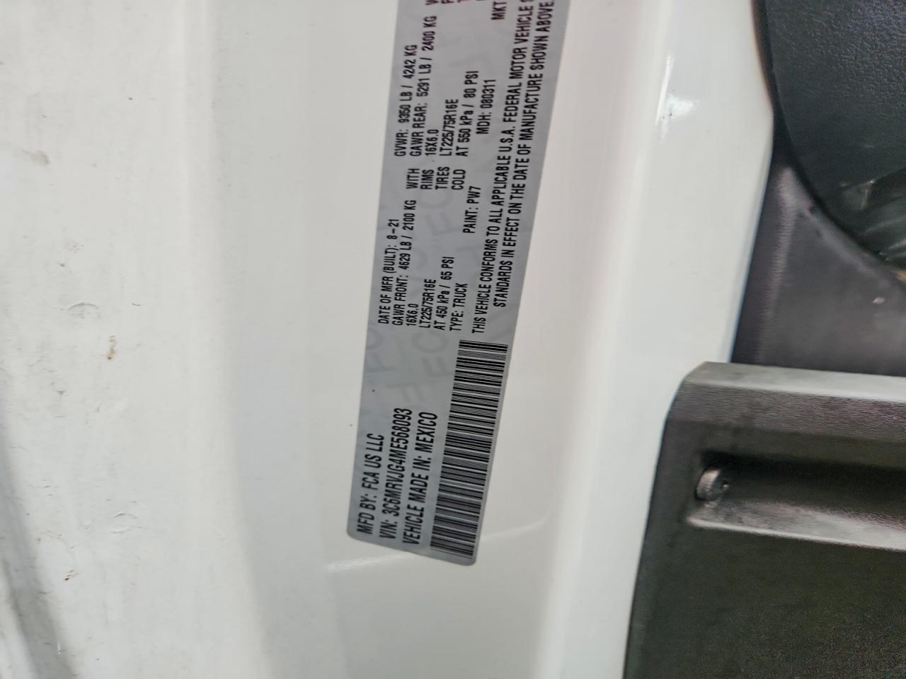 Ram Promaster 3500 High