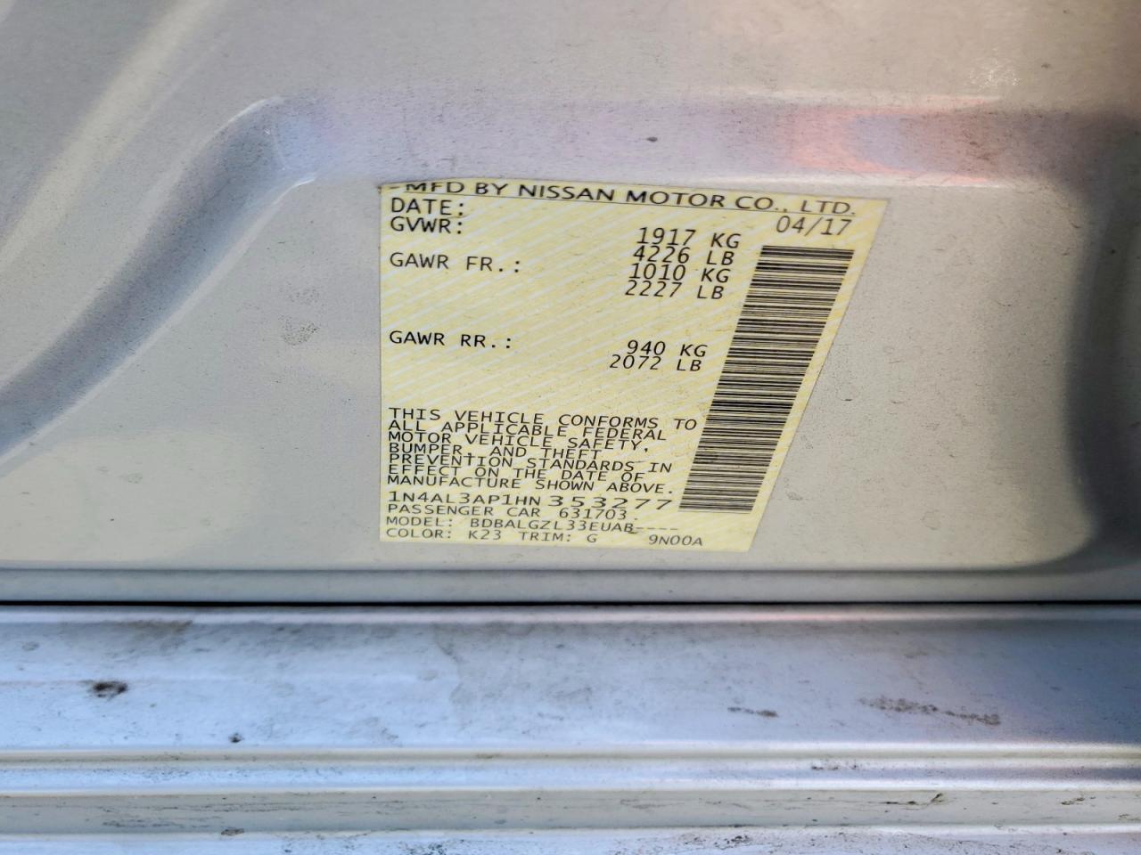 Nissan Altima 2.5 S