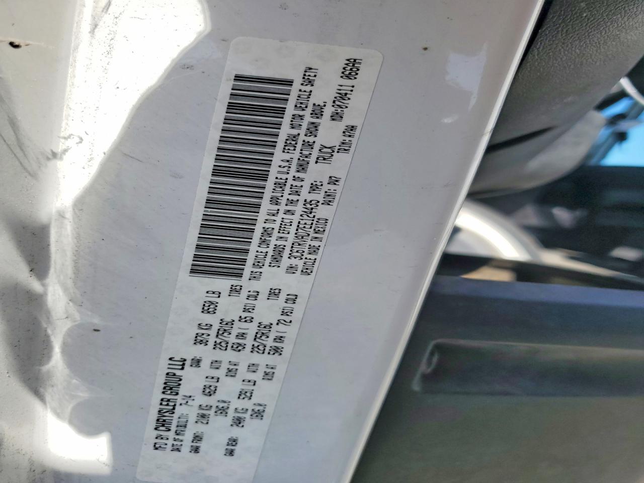 Ram Promaster 1500 Standard