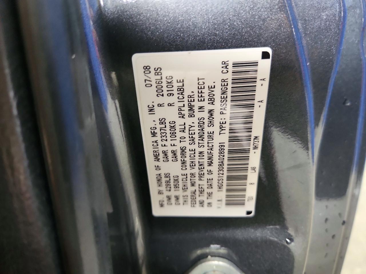 Honda Accord Lx-s