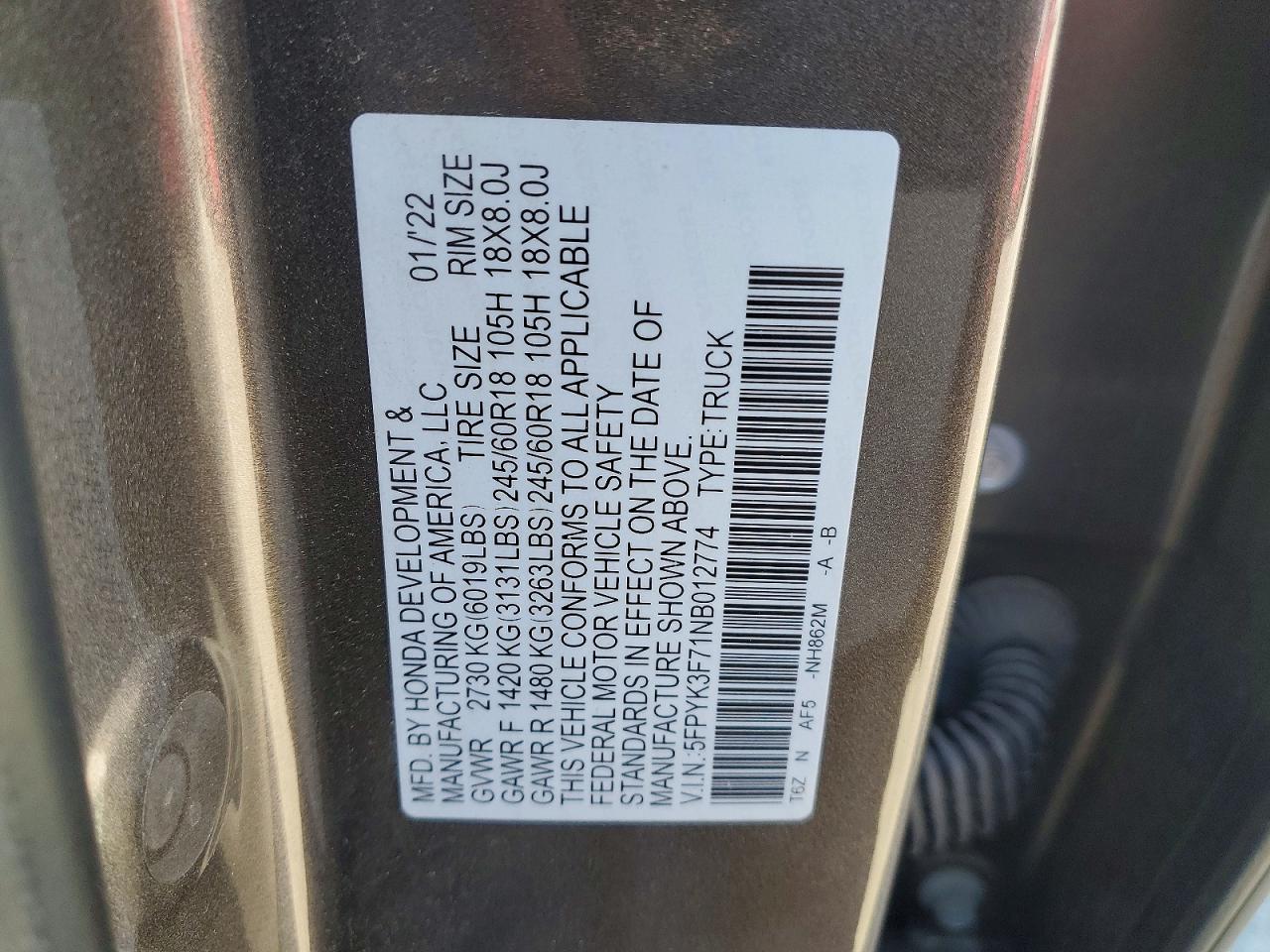 Honda Ridgeline Rtl
