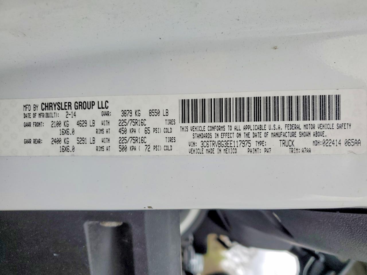Ram Promaster 1500 High