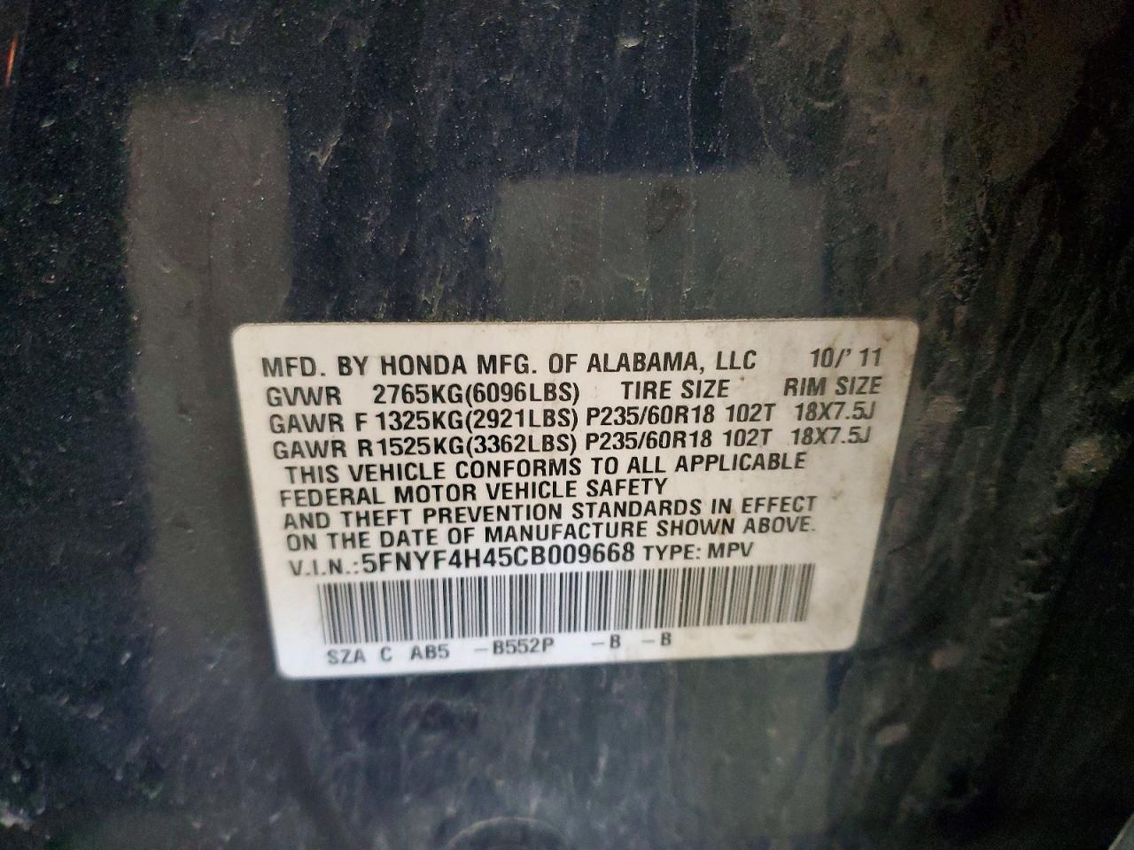 Honda Pilot Ex