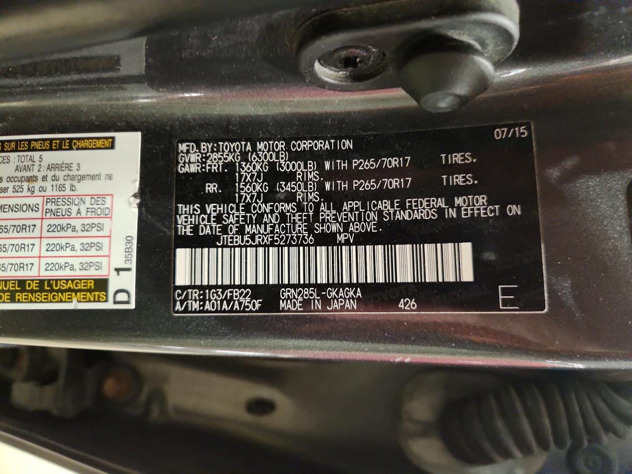 Toyota 4Runner Sr5