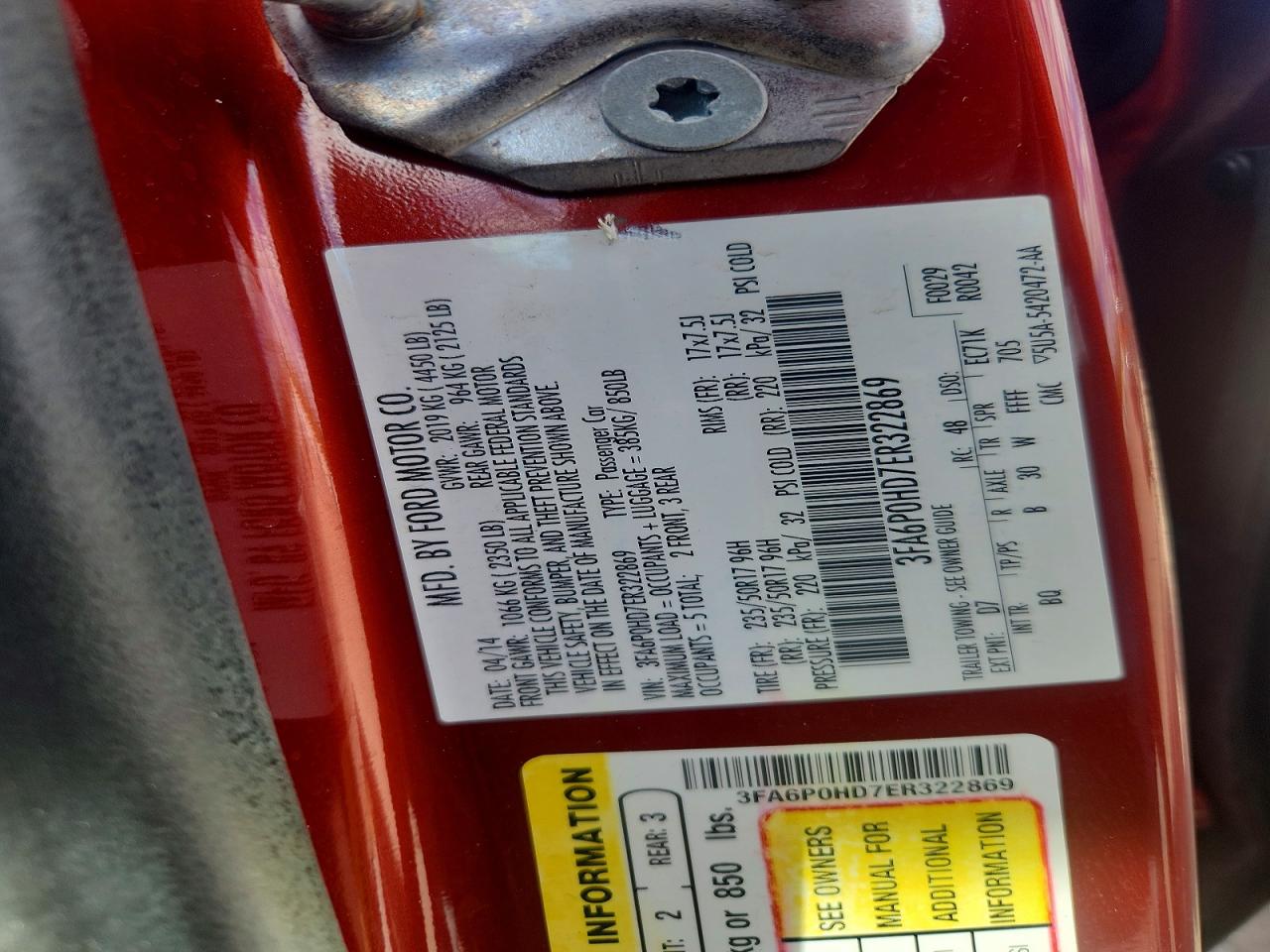 Ford Fusion Se