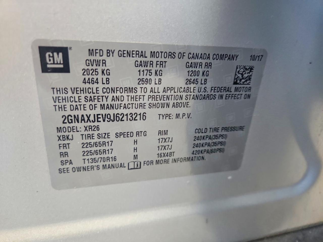 Chevrolet Equinox Lt