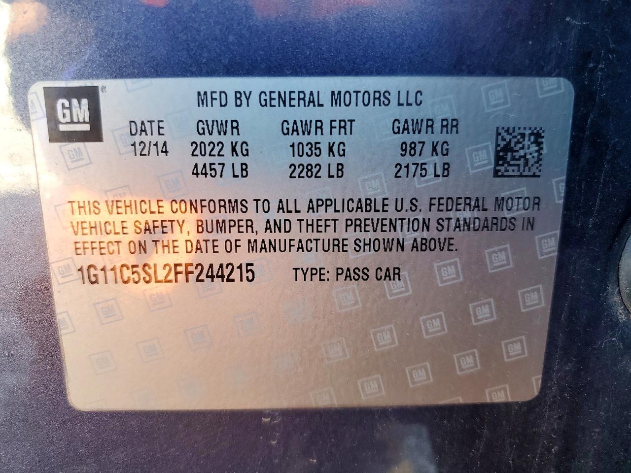 Chevrolet Malibu 1lt