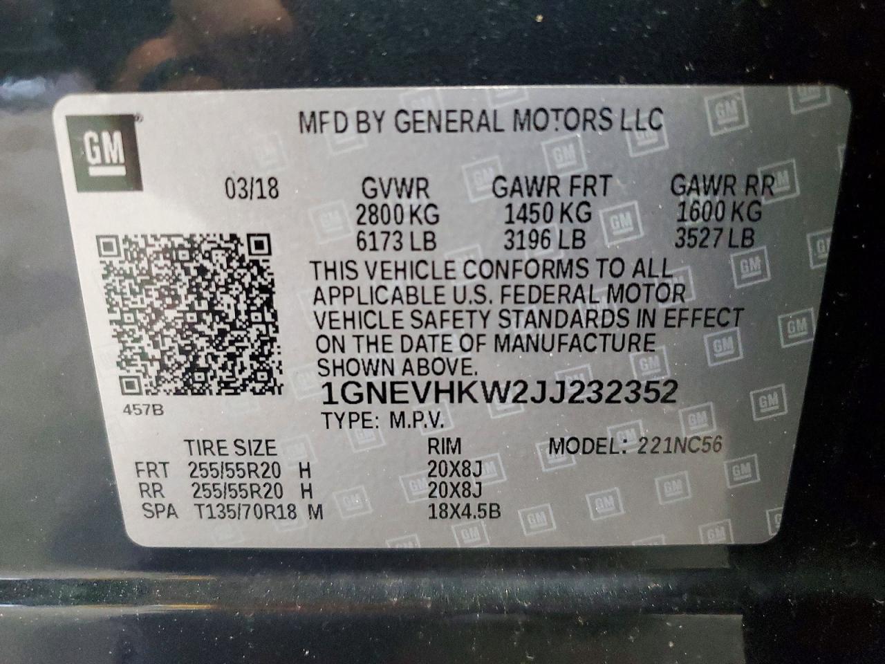 Chevrolet Traverse Lt