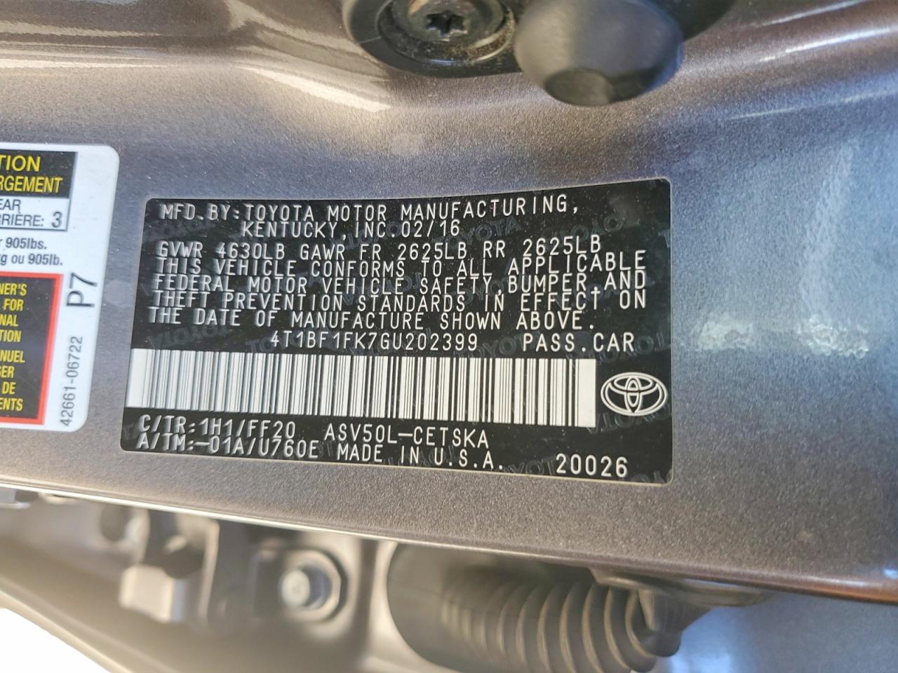 Toyota Camry Se