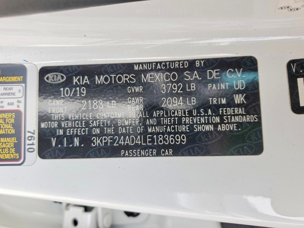Kia Forte Lxs