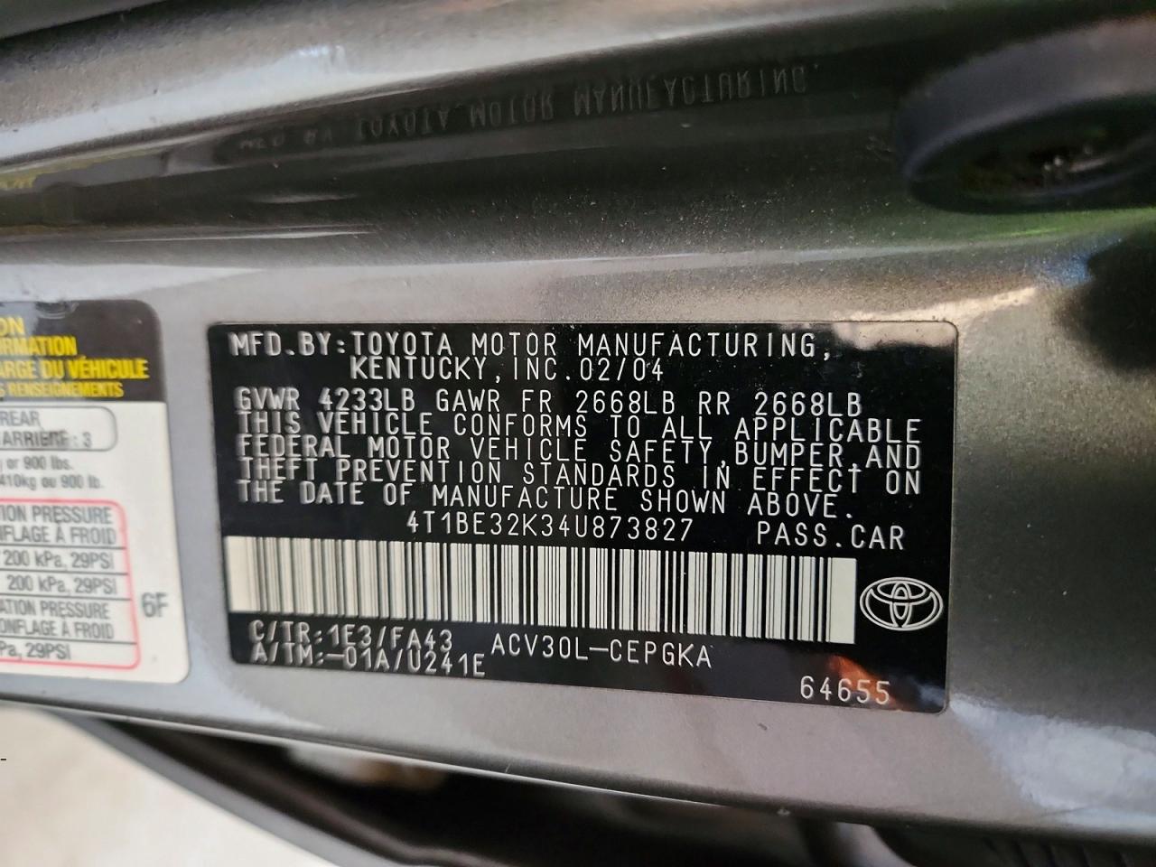 Toyota Camry Xle