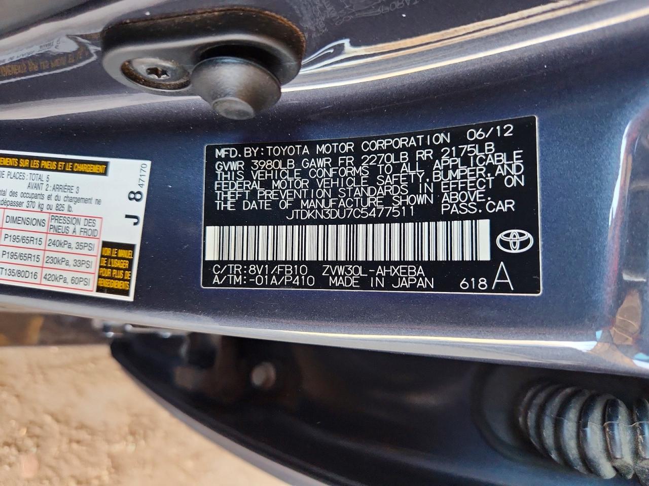 Toyota Prius Two