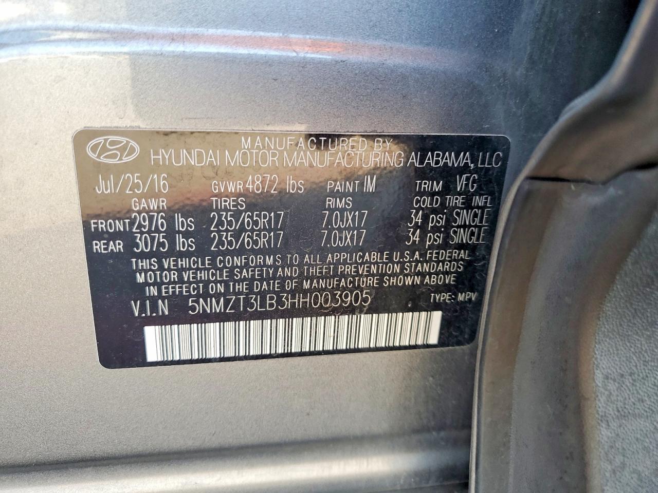 Hyundai SANTA FE 2.4l