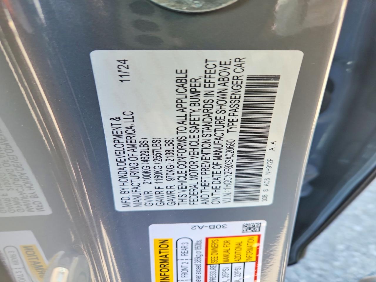 Honda Accord Touring Hybrid