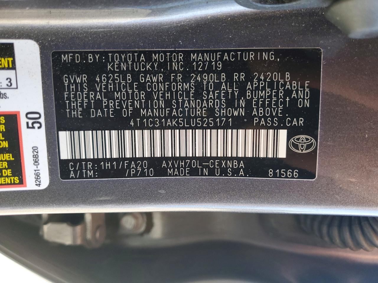 Toyota Camry Le