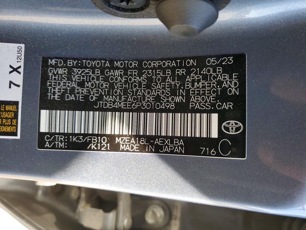 Toyota Corolla Le