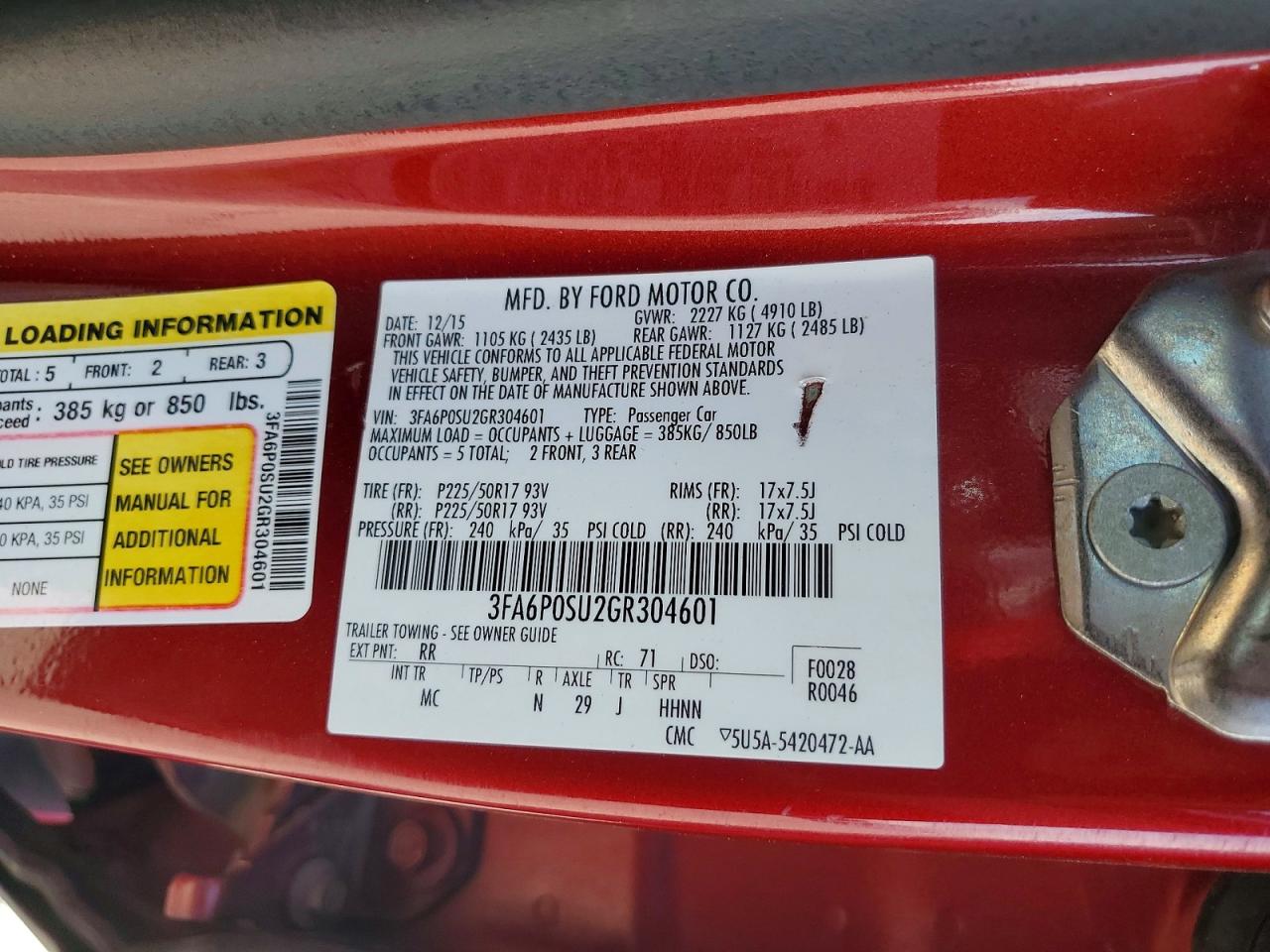 Ford Fusion Titanium Phev