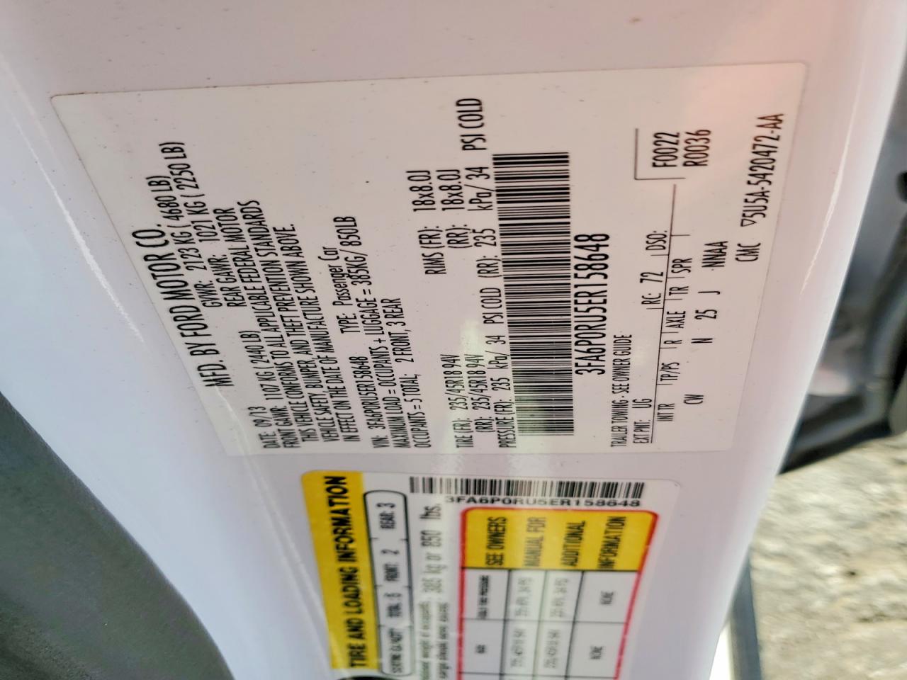 Ford Fusion Titanium Hev