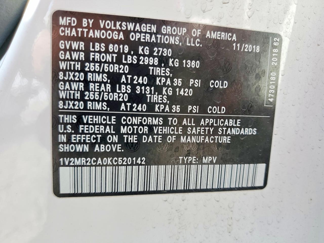 Volkswagen Atlas Sel