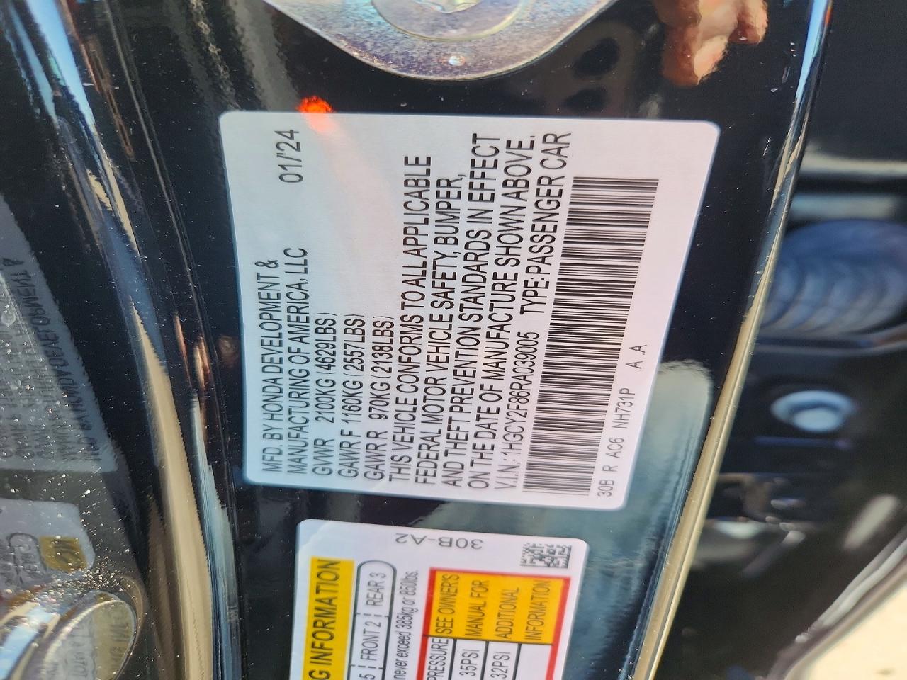 Honda Accord Touring Hybrid