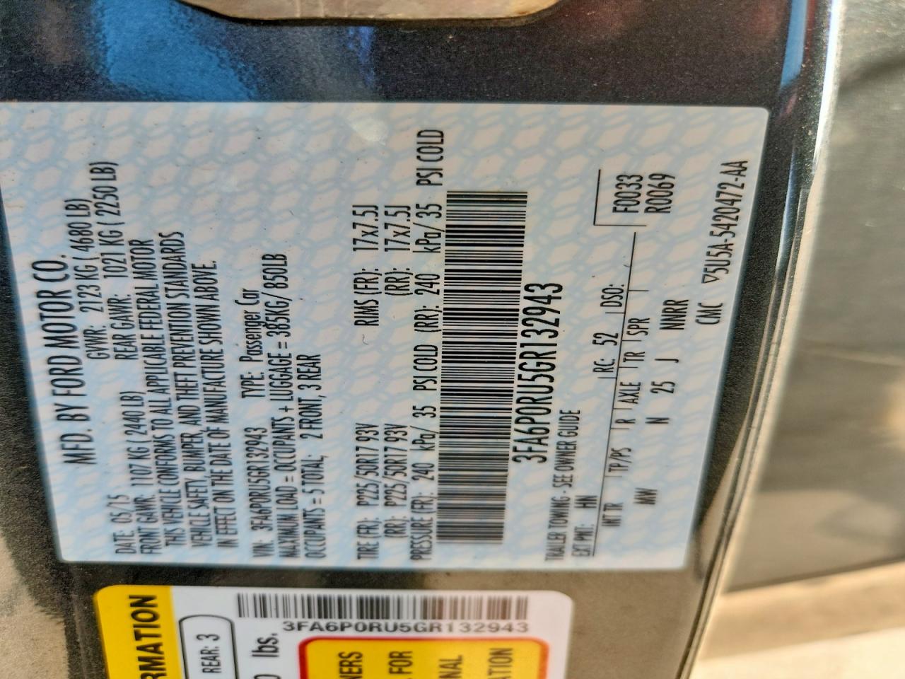 Ford Fusion Titanium Hev