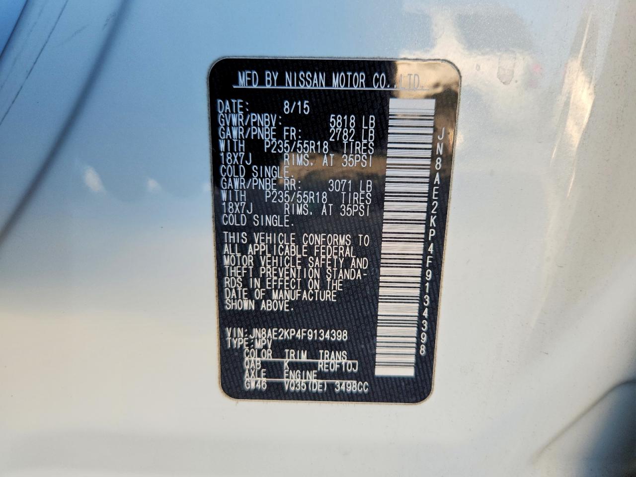 Nissan Quest Sl