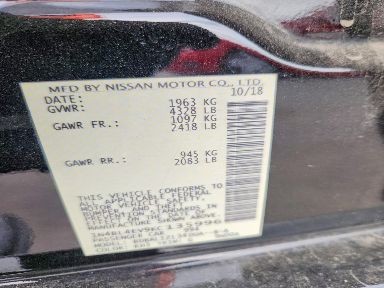 Nissan Altima Sl