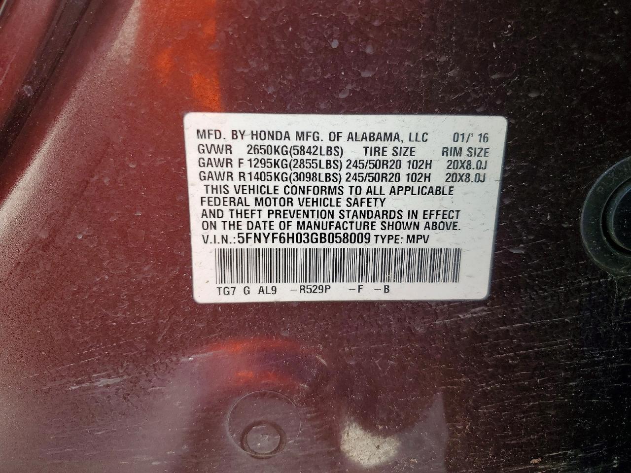 Honda Pilot Elite