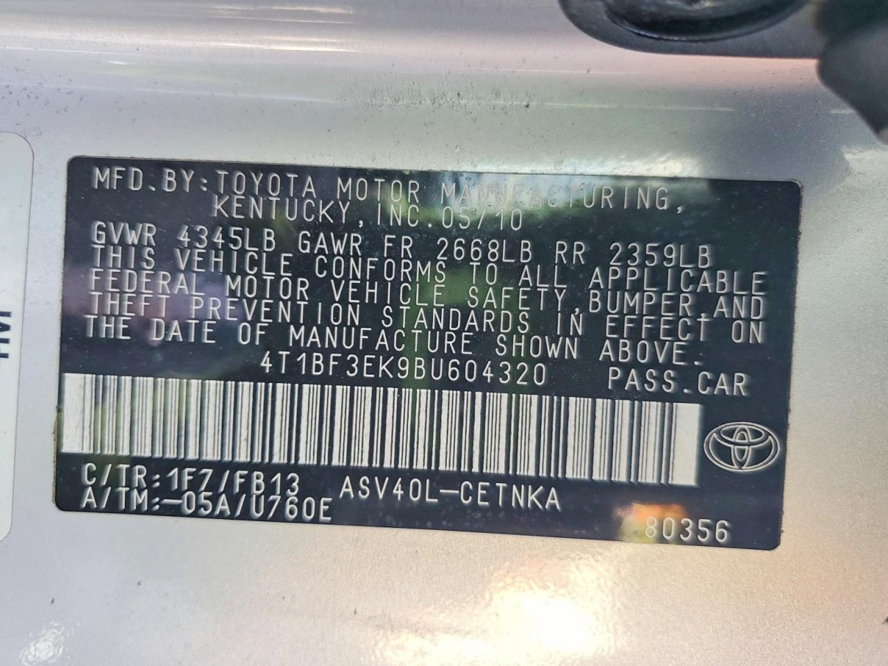 Toyota Camry Le