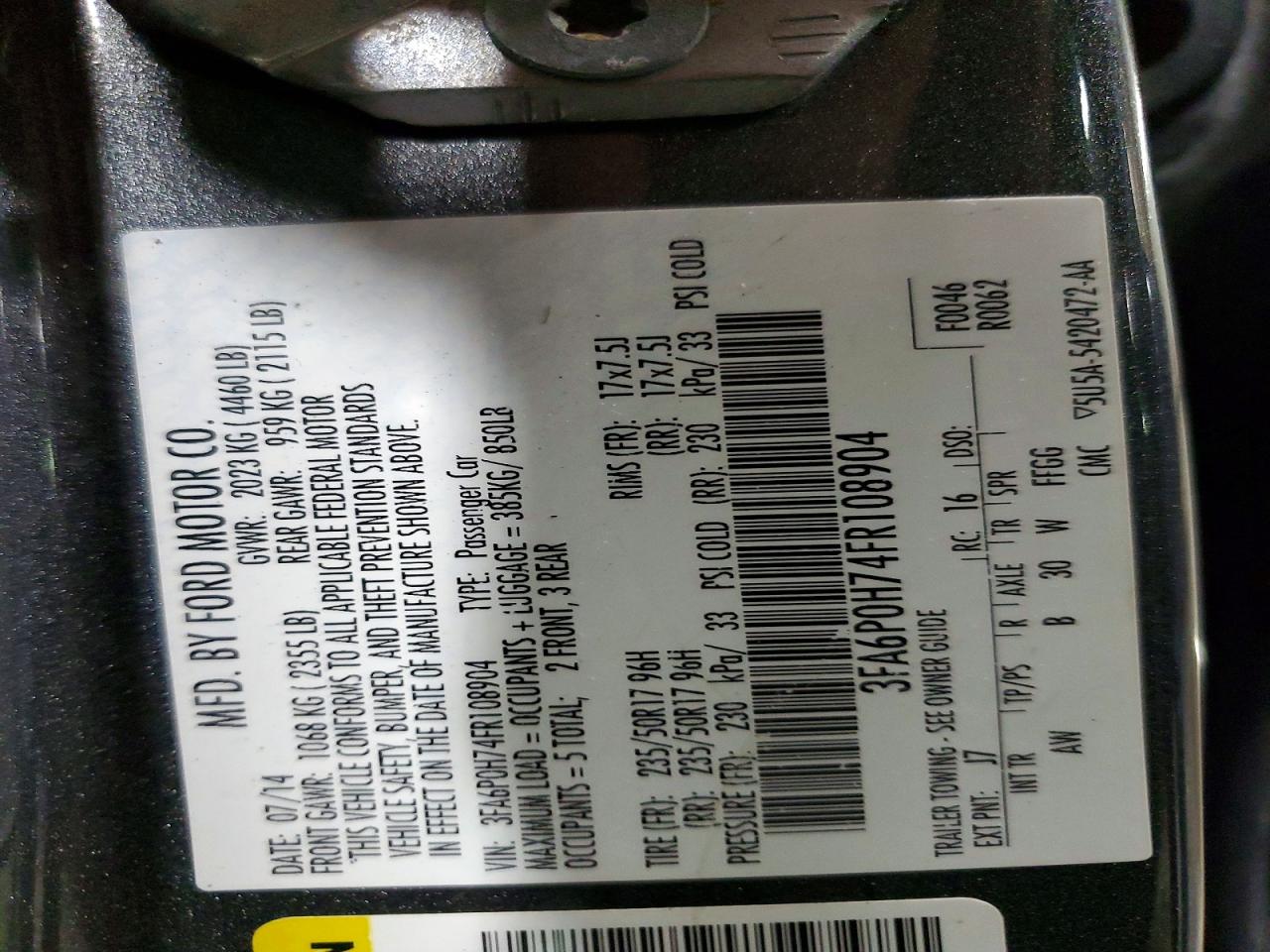 Ford Fusion Se
