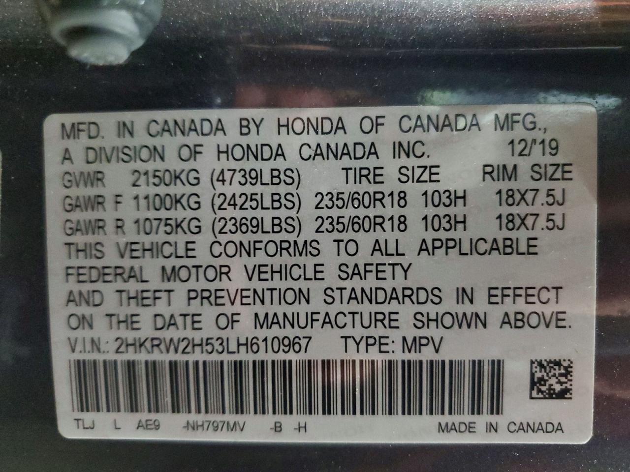 Honda Crv Ex