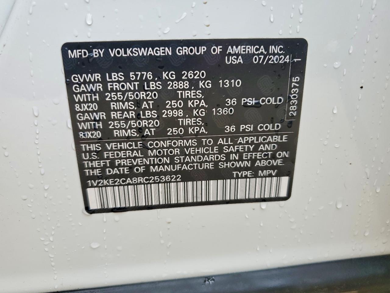 Volkswagen Atlas Se