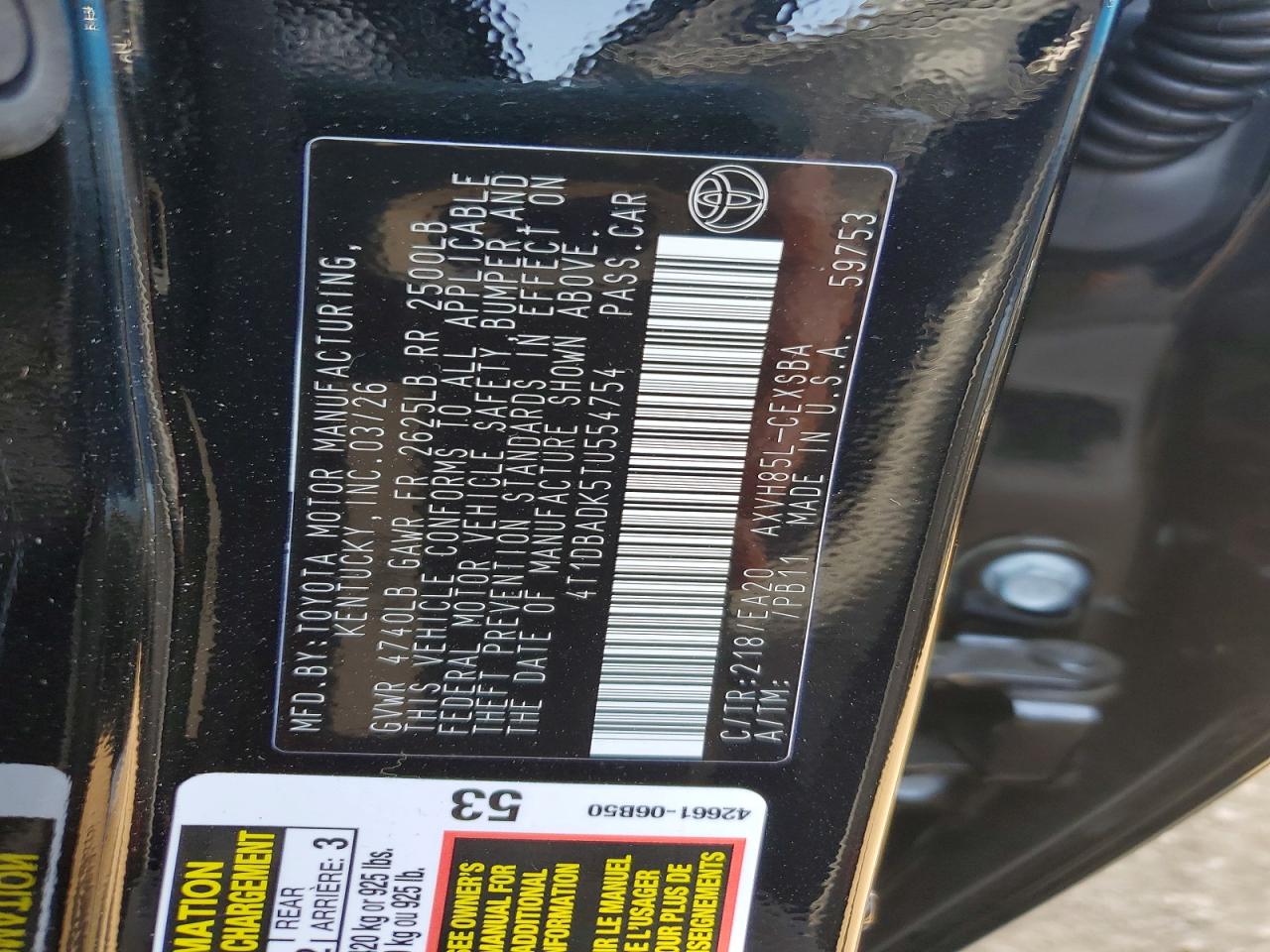 Toyota Camry Nightshade