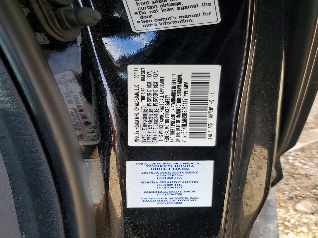 Honda Odyssey Exl