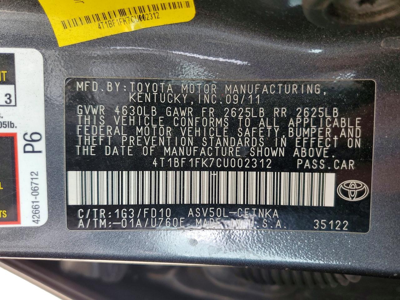 Toyota Camry Le