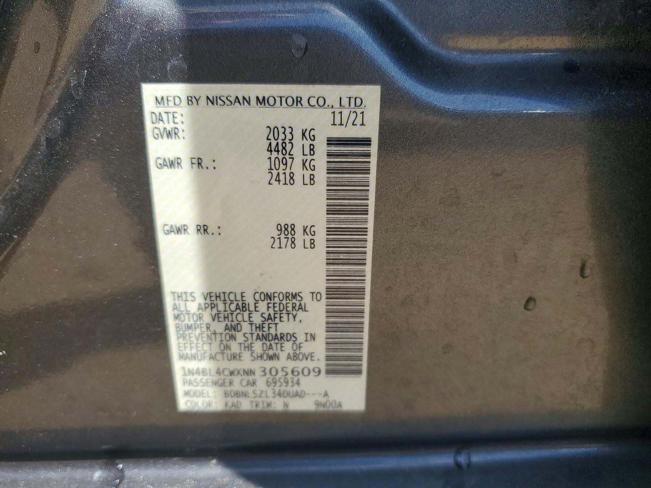 Nissan Altima Sr