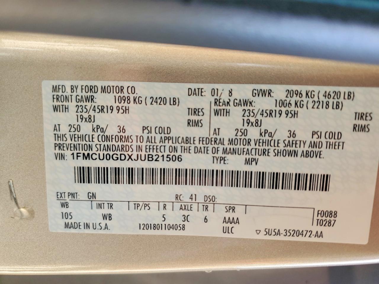 Ford Escape Se