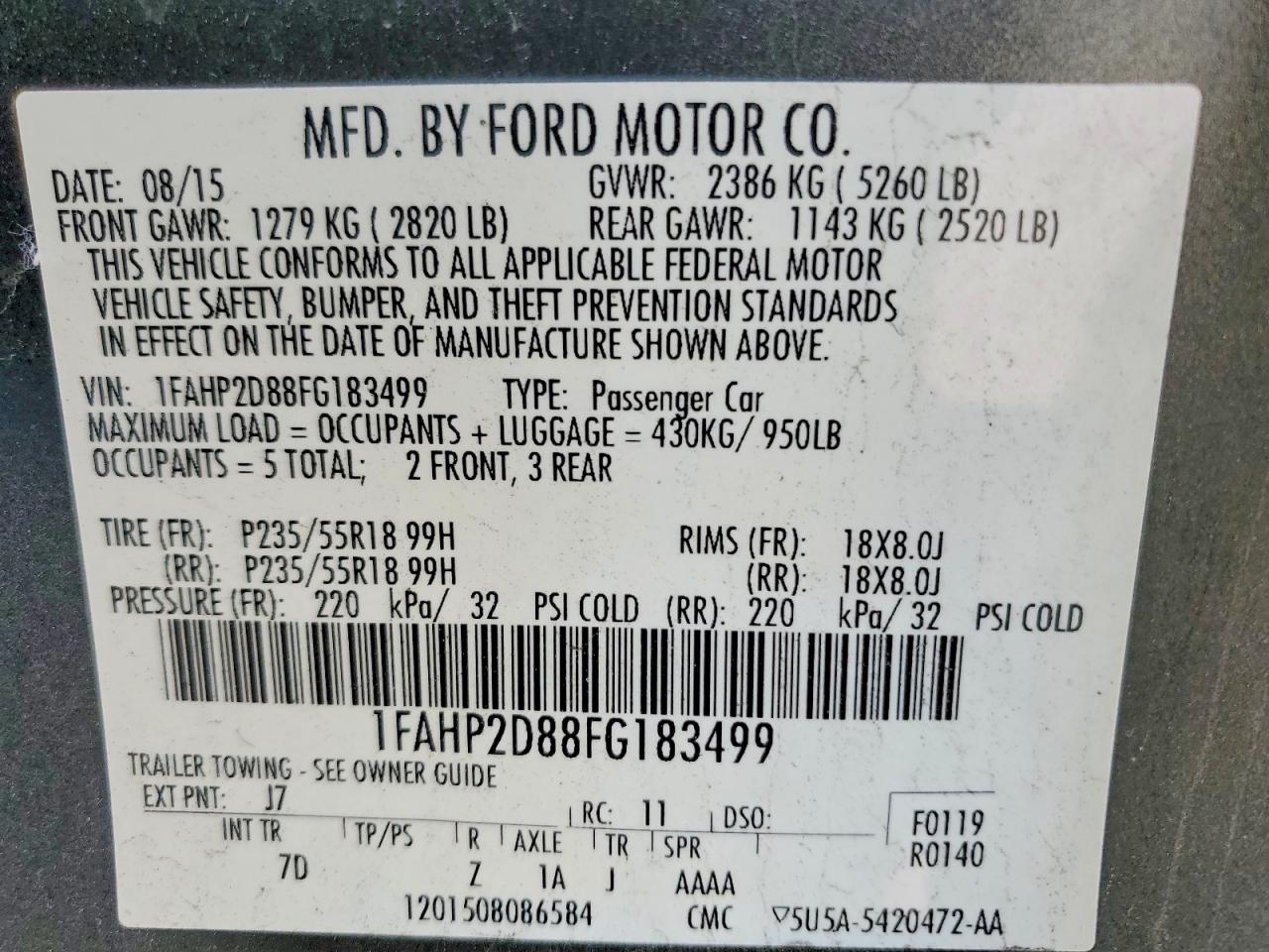 Ford Taurus Se