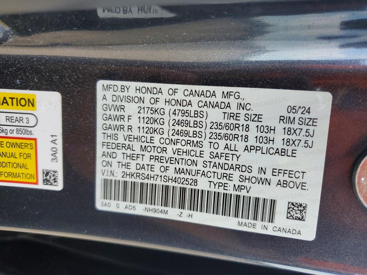 Honda Crv Exl
