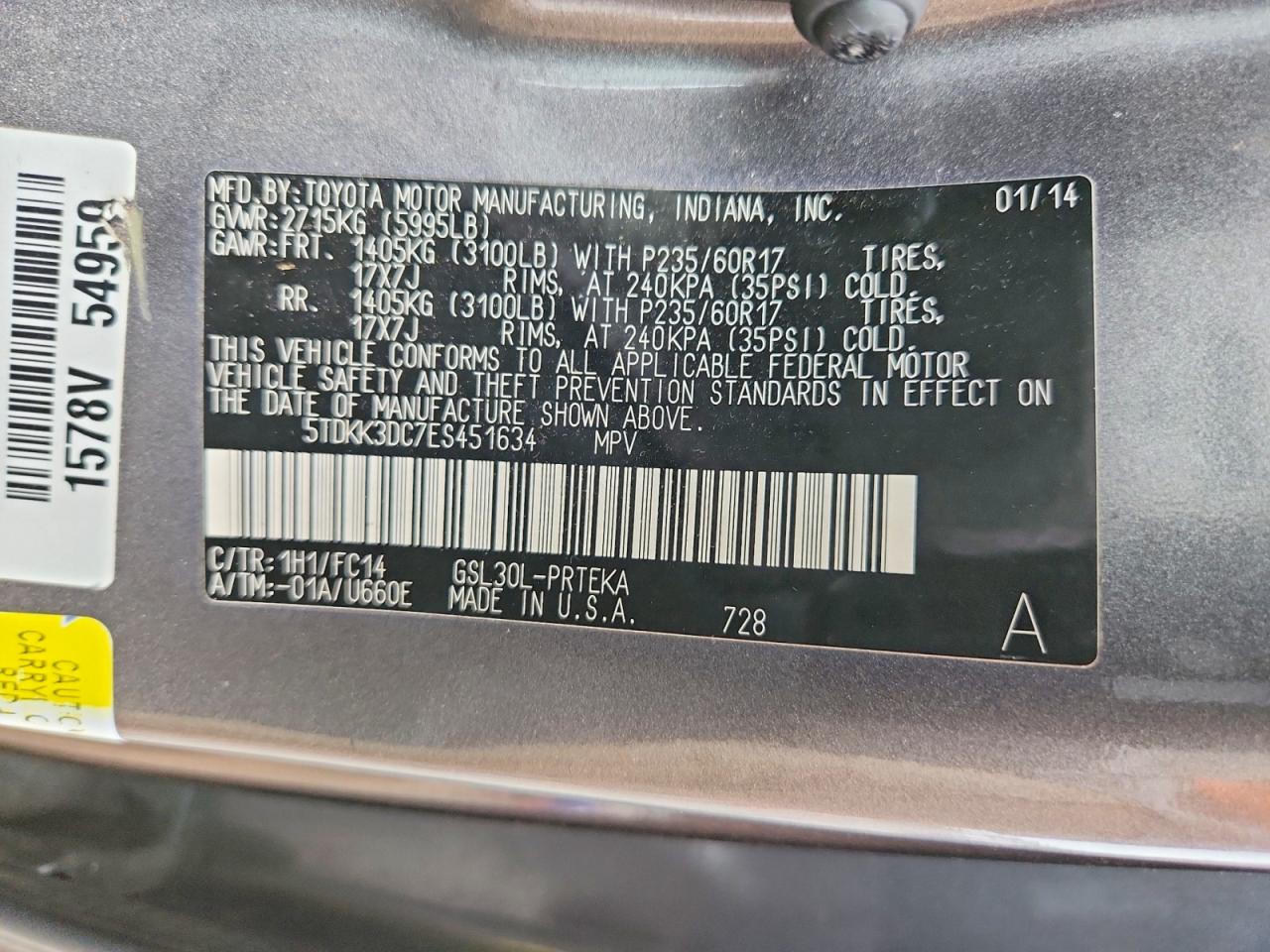 Toyota Sienna Le