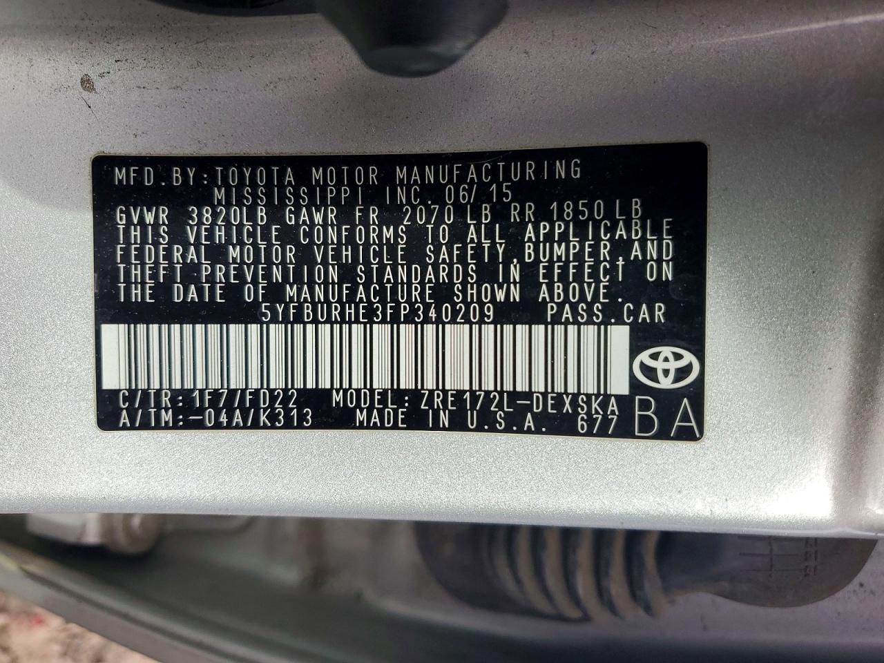 Toyota Corolla S Plus