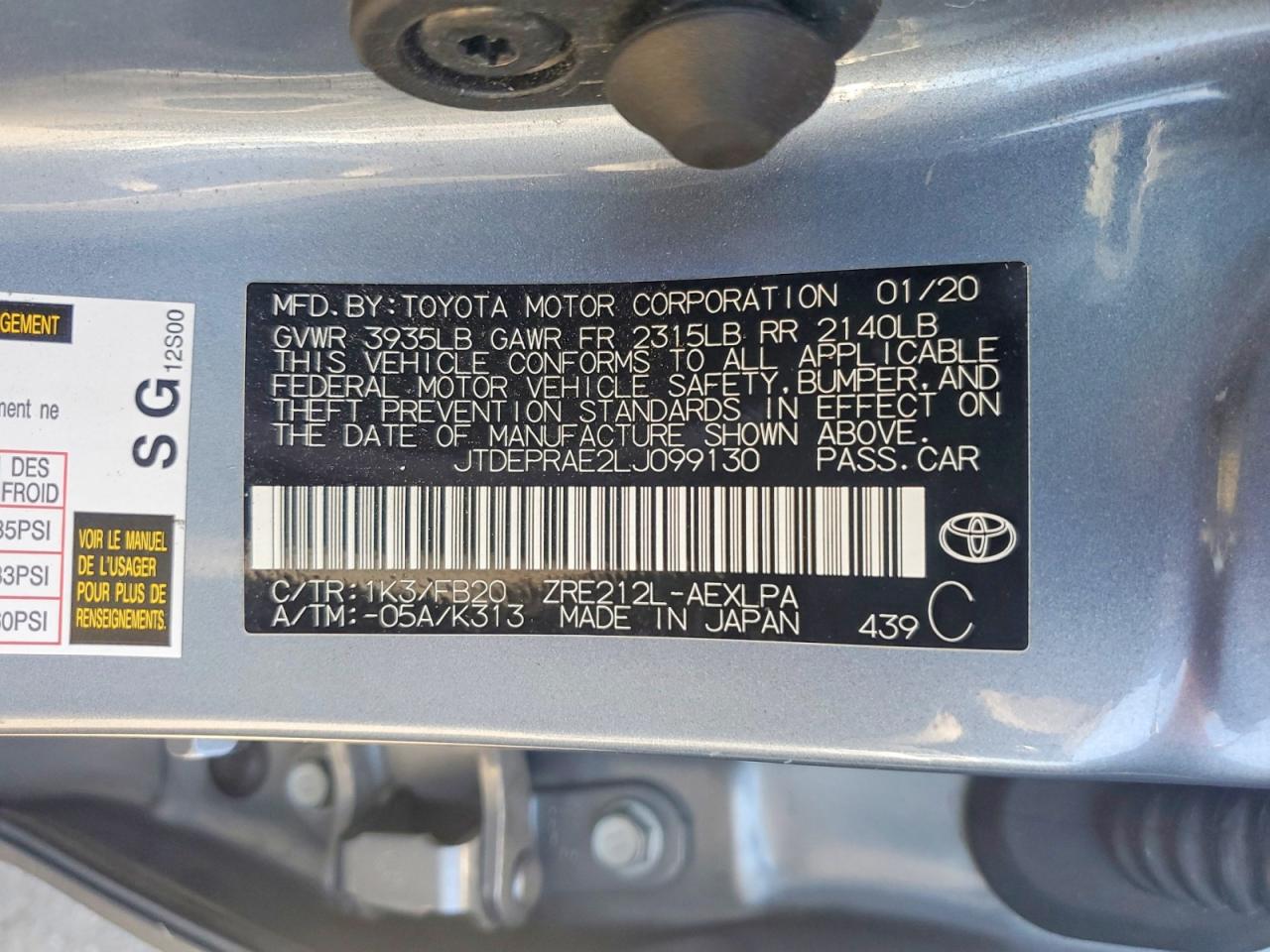 Toyota Corolla Le