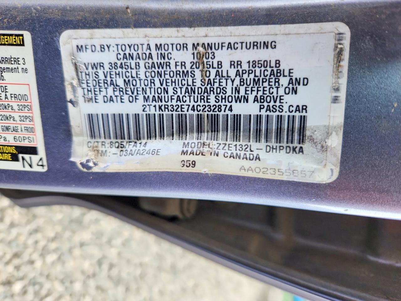 Toyota Corolla Xr