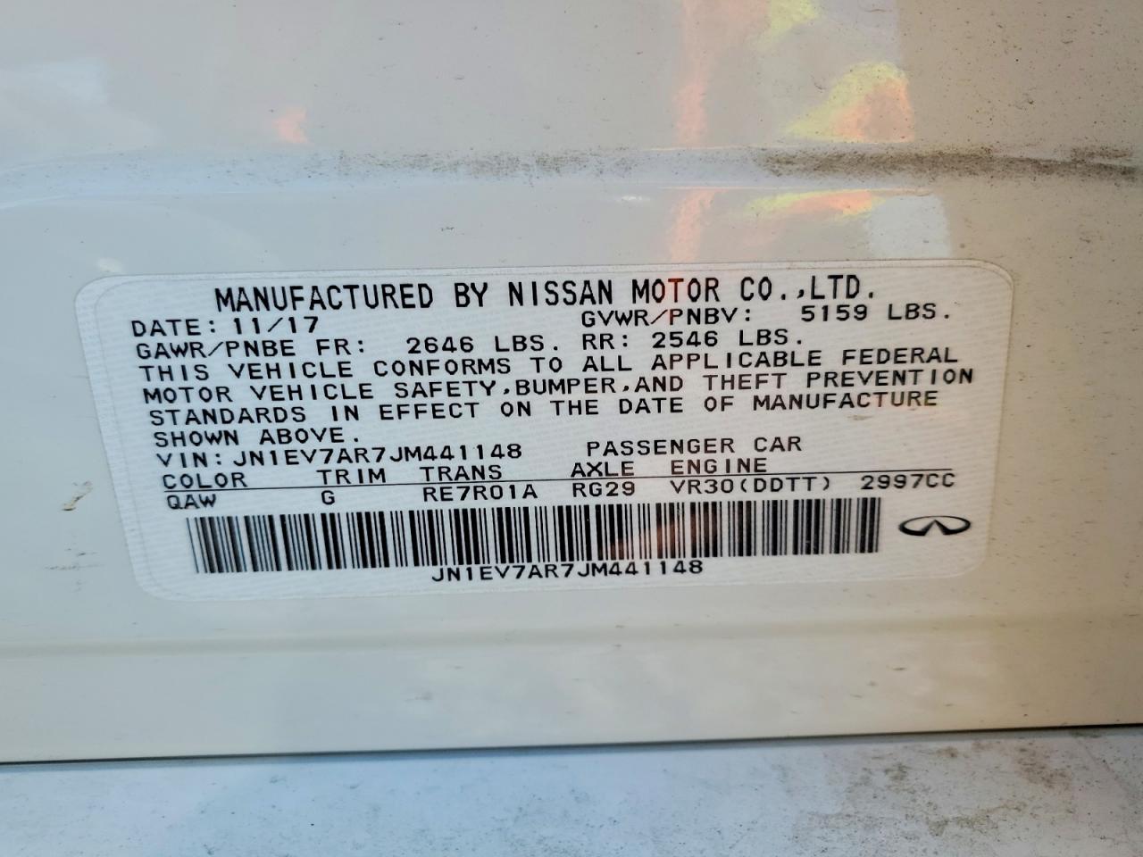 INFINITI Q50 3.0t L 3.0t Luxe