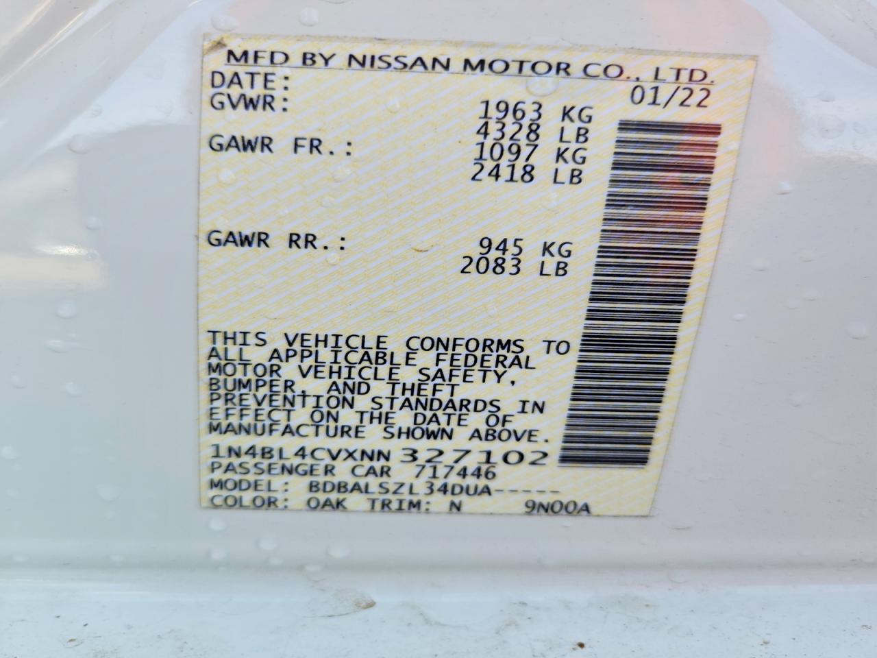 Nissan Altima 2.5 Sr