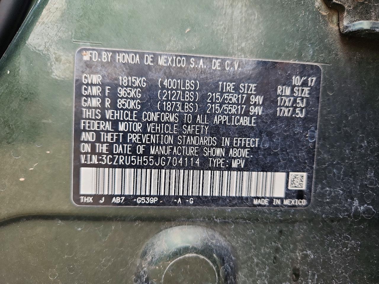 Honda HR-V Ex