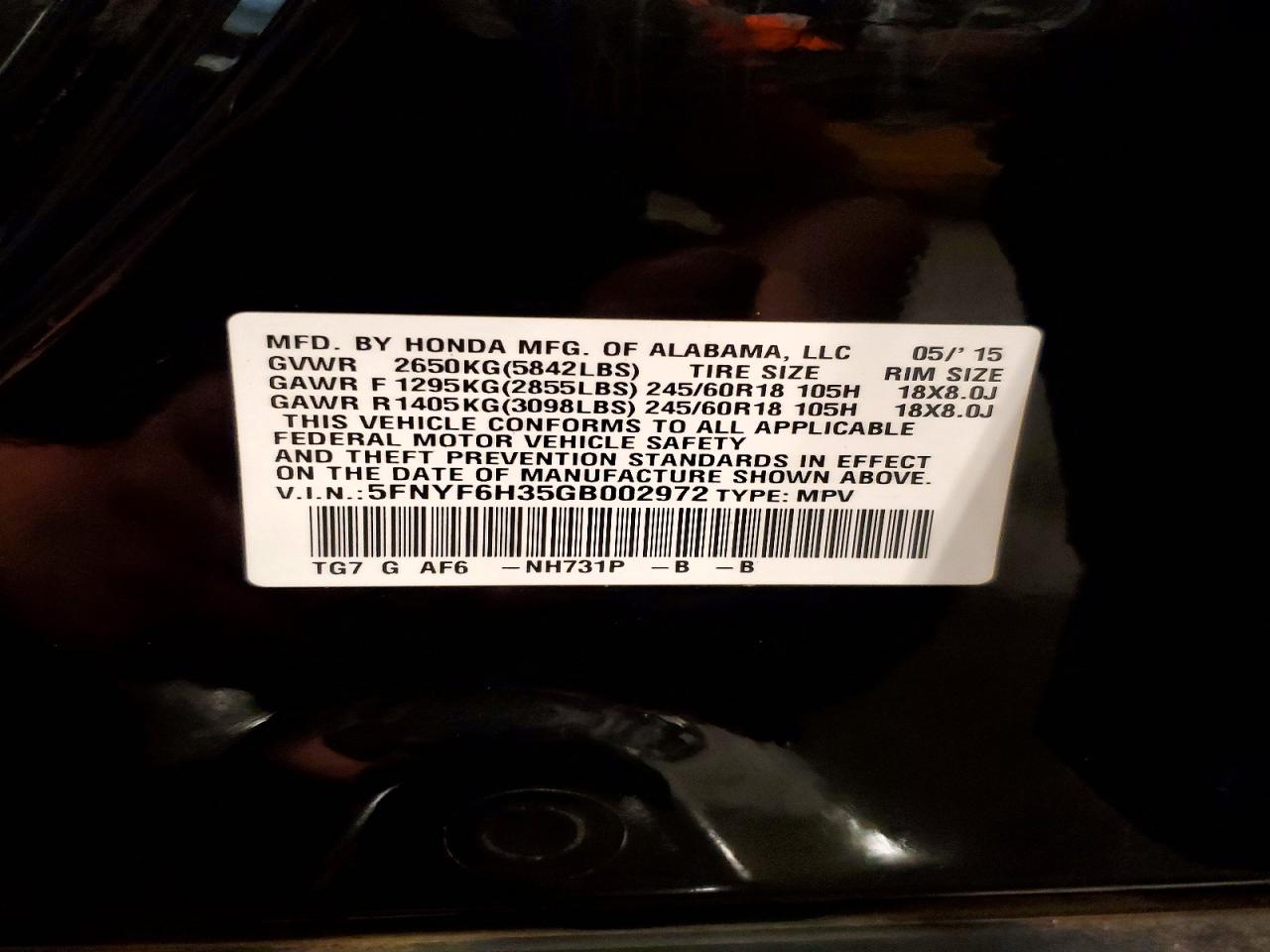 Honda Pilot Ex