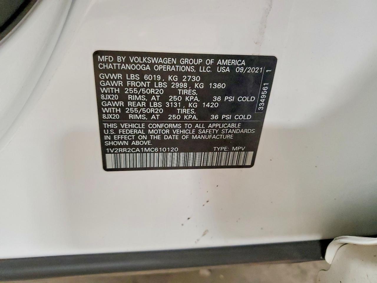 Volkswagen Atlas Se