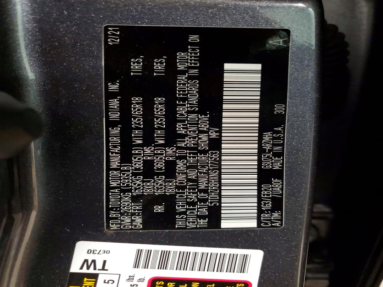 Toyota Highlander Xle