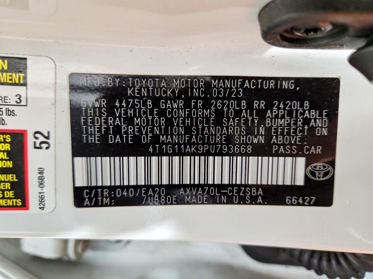 Toyota Camry Se